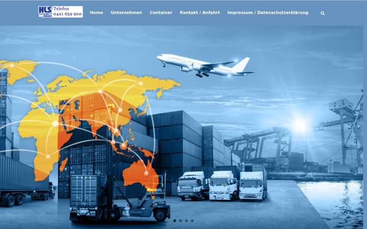 Screenshot of hls-container.de
