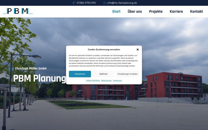 Screenshot of hls-fachplanung.de