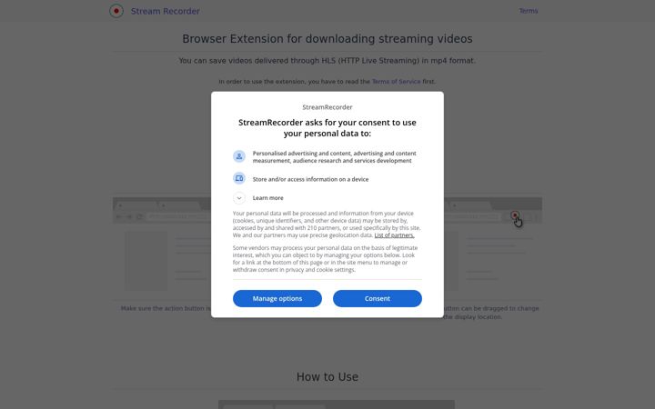 Screenshot of hlsloader.com