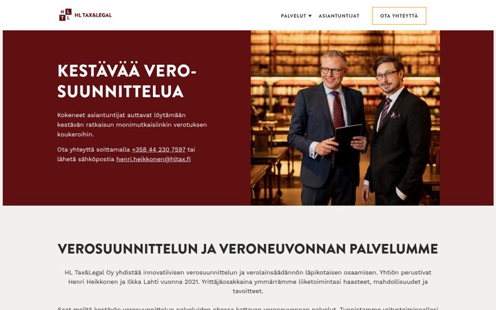 Screenshot of hltax.fi