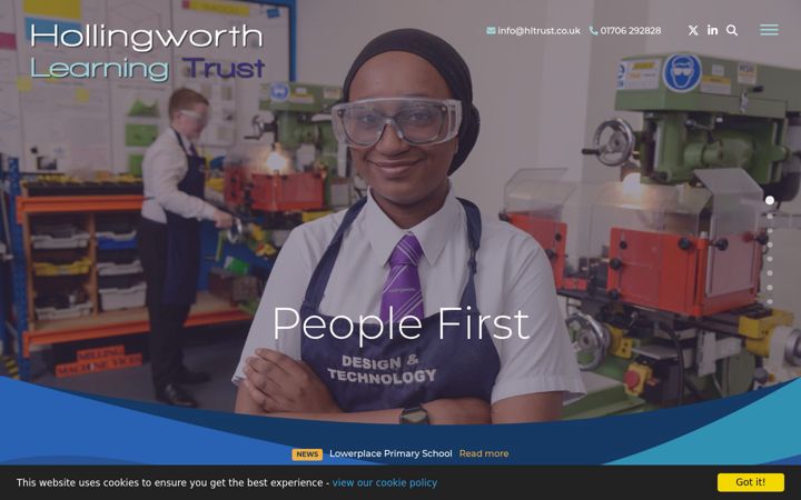 Screenshot of hltrust.org.uk