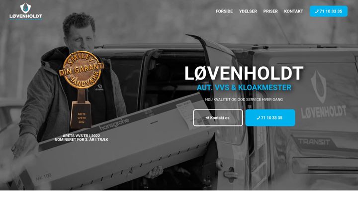Screenshot of hlvvs.dk