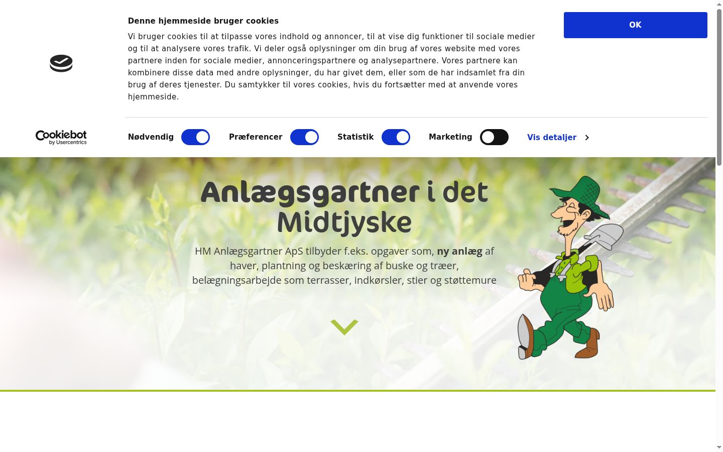 Screenshot van de toestemmingsbanner zoals getoond vóór enige interactie