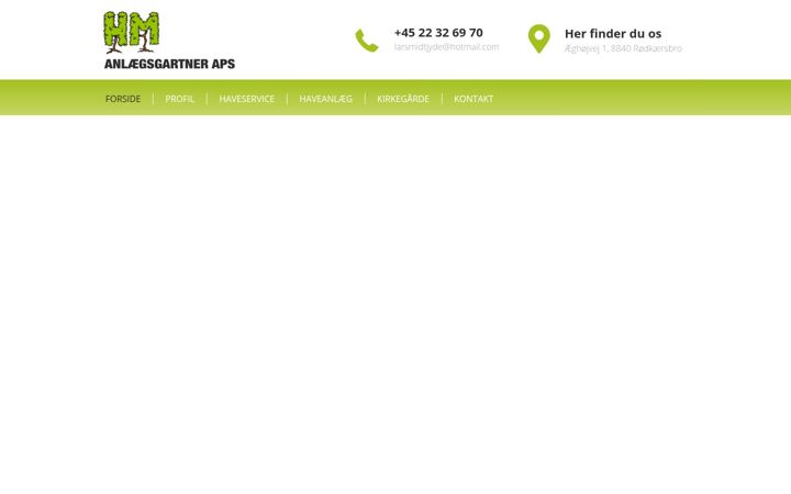 Screenshot of hm-anlaegsgartner.dk