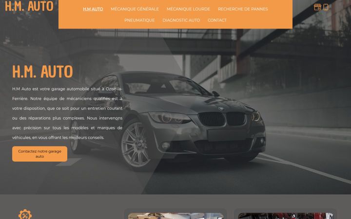 Screenshot of hm-auto77.fr