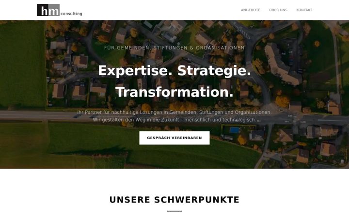 Screenshot of hm-consulting.ch