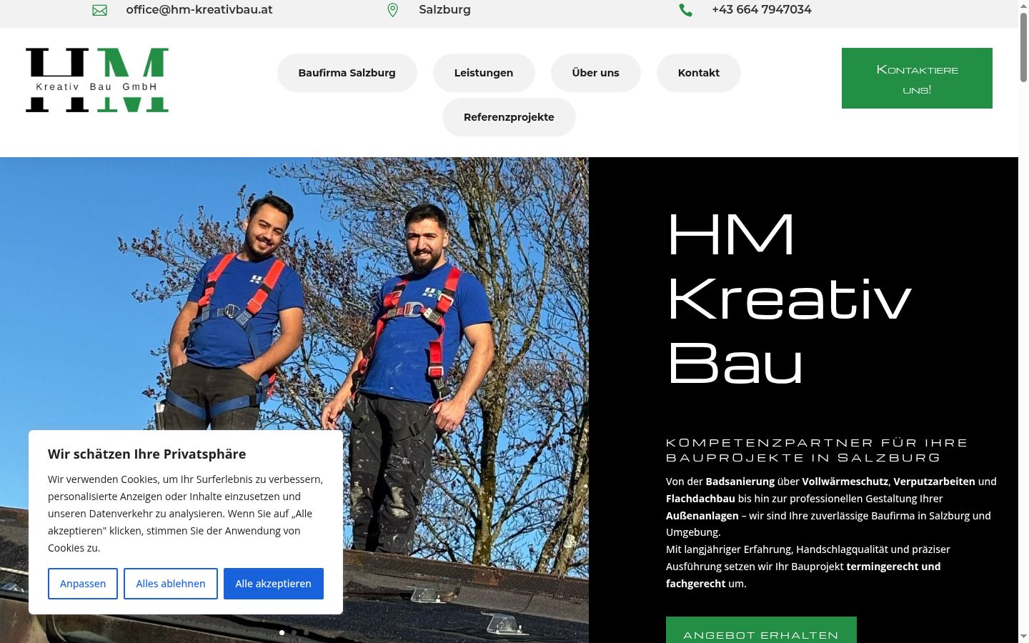Ekrānuzņēmums ar piekrišanas baneri, kas tika rādīts pirms jebkādas mijiedarbības