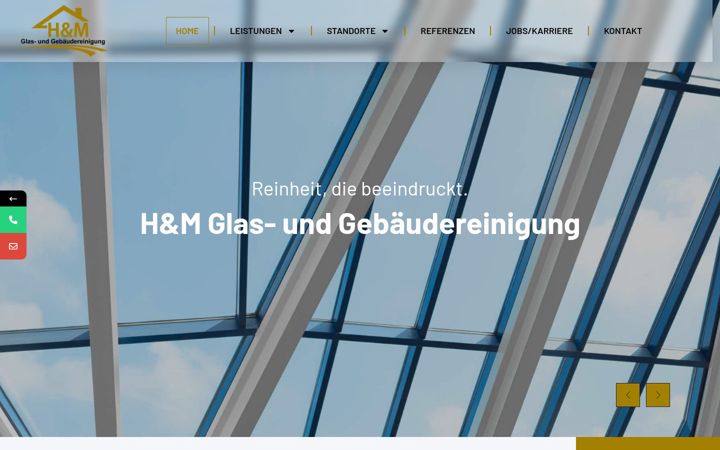 Screenshot of hm-reinigungsservice.de