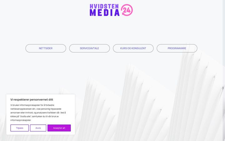 Screenshot of hm24.no