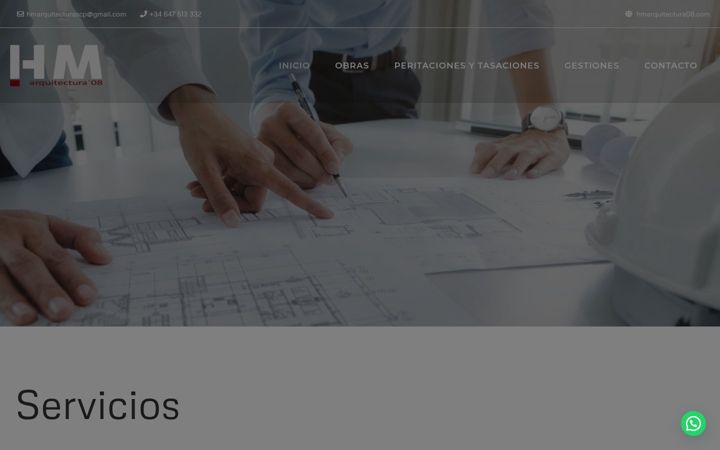 Screenshot of hmarquitectura08.com