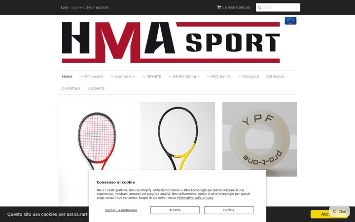Screenshot of hmasport.it