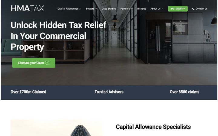 Screenshot of hmatax.co.uk