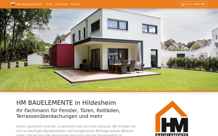 Screenshot of hmbauelemente.de