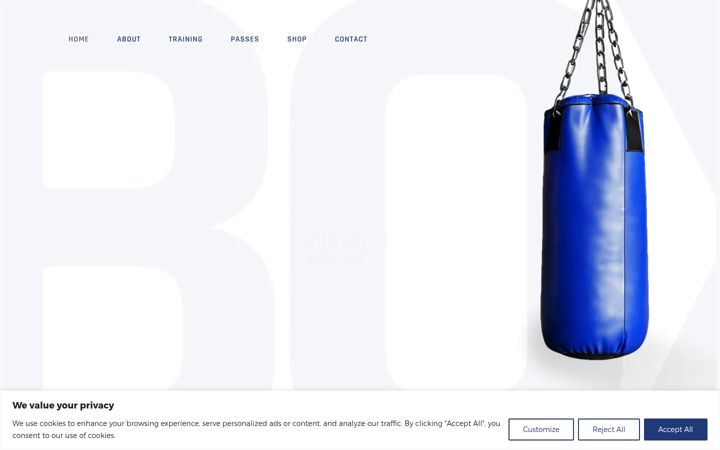 Screenshot of hmboxing.co.uk