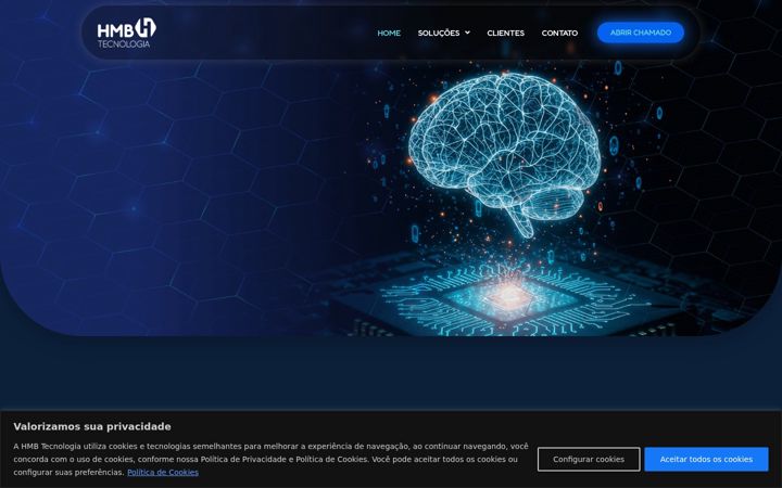Screenshot of hmbtecnologia.com.br