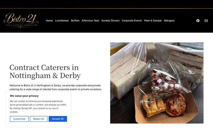 Screenshot of hmcateringservices.co.uk