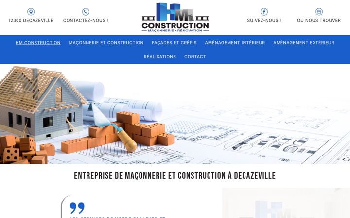Screenshot of hmconstruction-decazeville.fr