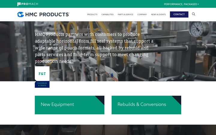 Screenshot of hmcproducts.com