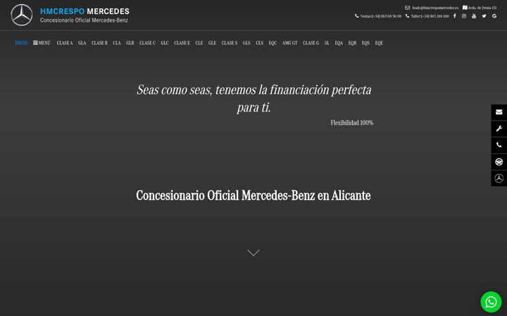 Screenshot of hmcrespomercedes.es