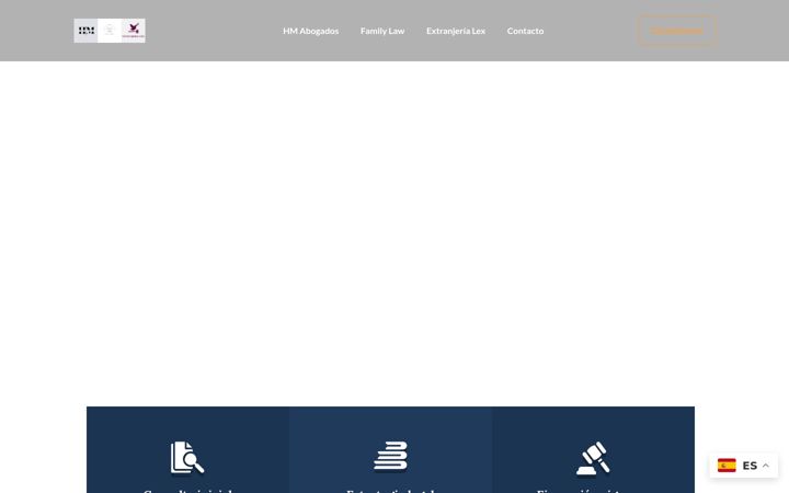 Screenshot of hmdespachoabogados.com