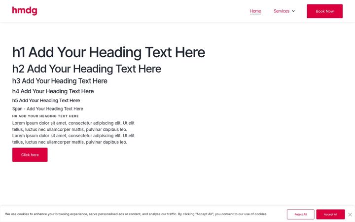 Screenshot of hmdg-websites.com