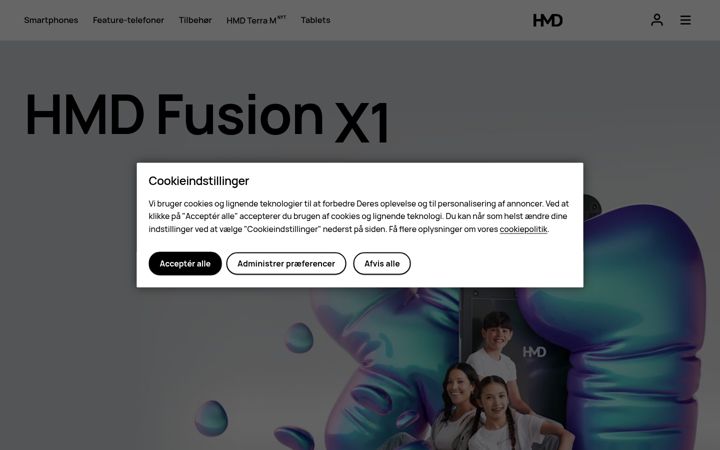 Screenshot of hmdglobal.com
