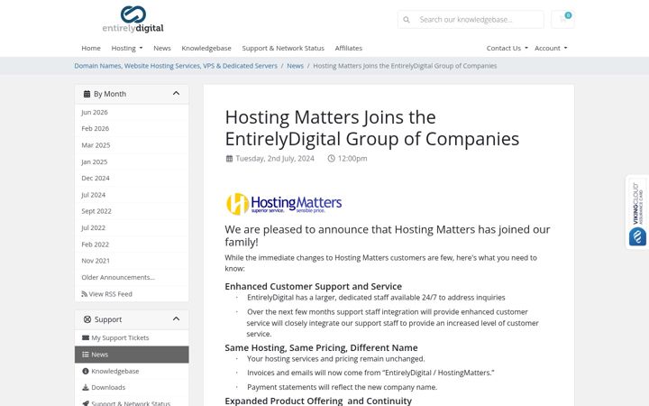 Screenshot van hmdnsgroup.com