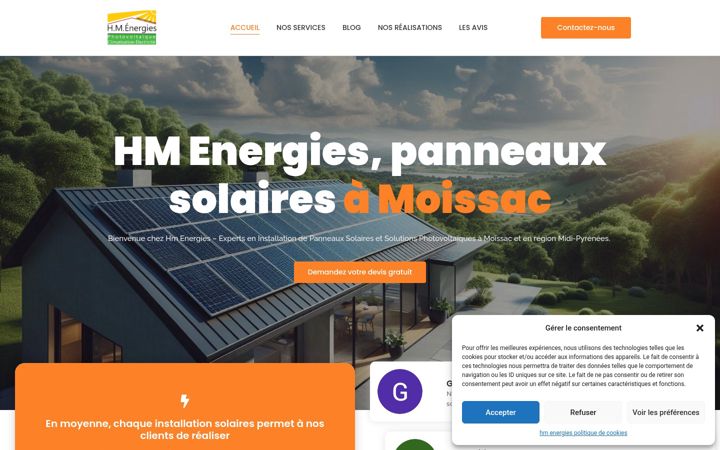 Screenshot of hmenergies.fr