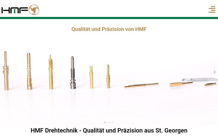 Screenshot of hmf-drehtechnik-gmbh.com