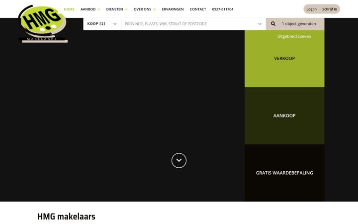 Screenshot of hmgmakelaars.nl