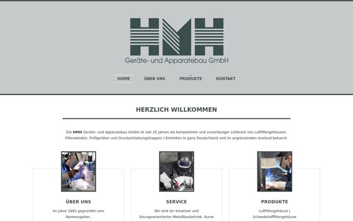 Screenshot of hmh-metallbau.de