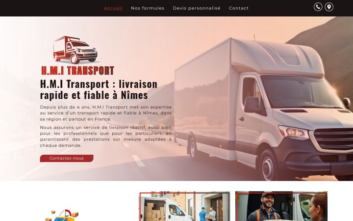 Screenshot of hmi-transport.fr