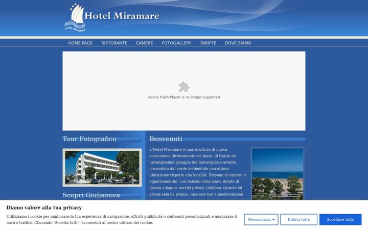 Screenshot of hmiramare.it