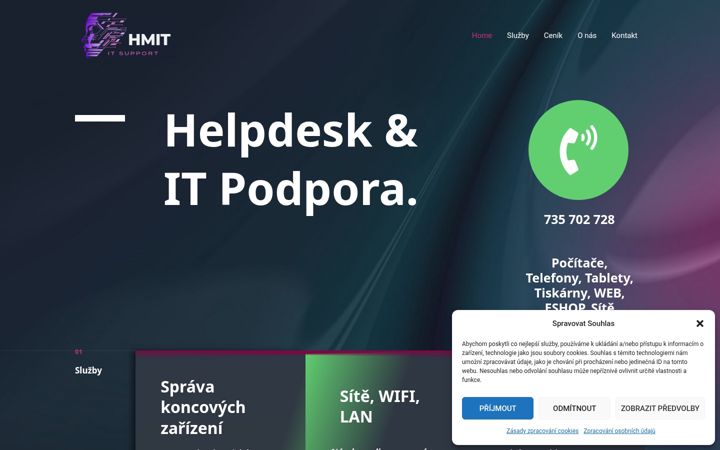 Screenshot of hmit.cz