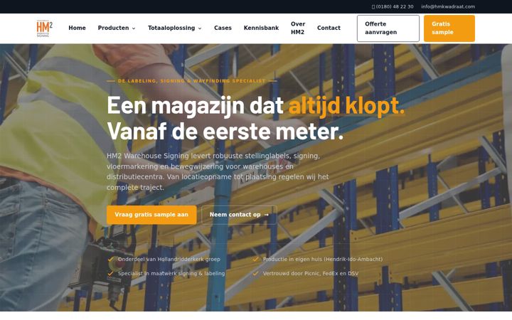 Screenshot of hmkwadraat.com