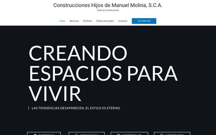 Screenshot of hmlconstrucciones.es