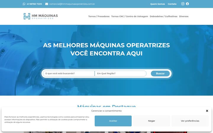 Screenshot of hmmaquinasoperatrizes.com.br