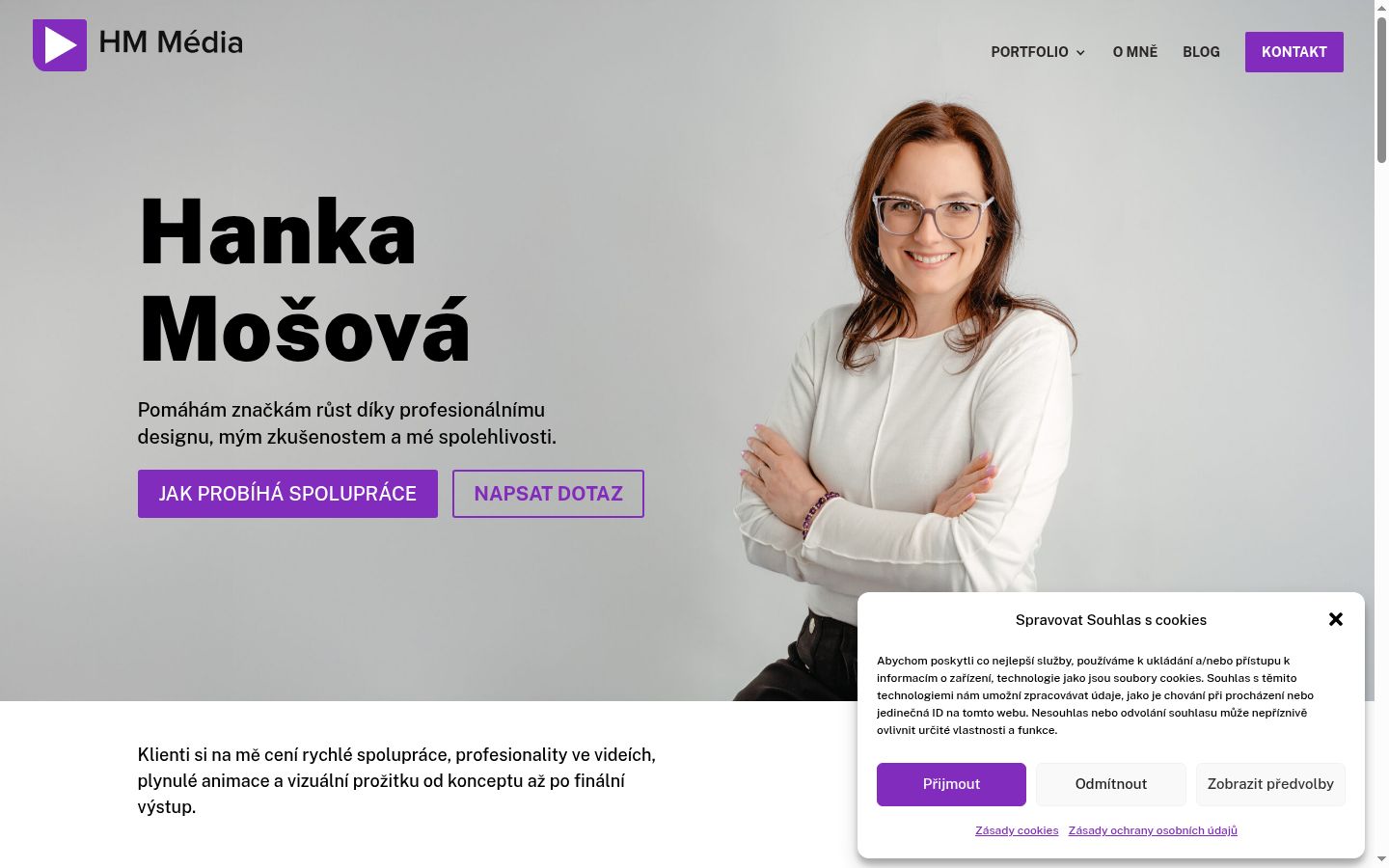 Snímek obrazovky baneru souhlasu zobrazeného před jakoukoli interakcí