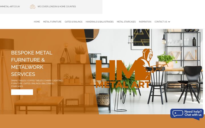 Screenshot of hmmetal-art.co.uk