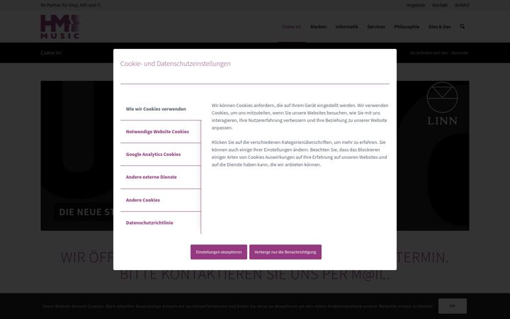 Screenshot of hmmusic.ch