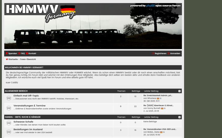 Screenshot of hmmwv-germany.com