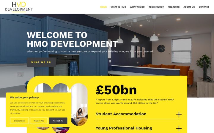 Screenshot of hmodevelopment.com