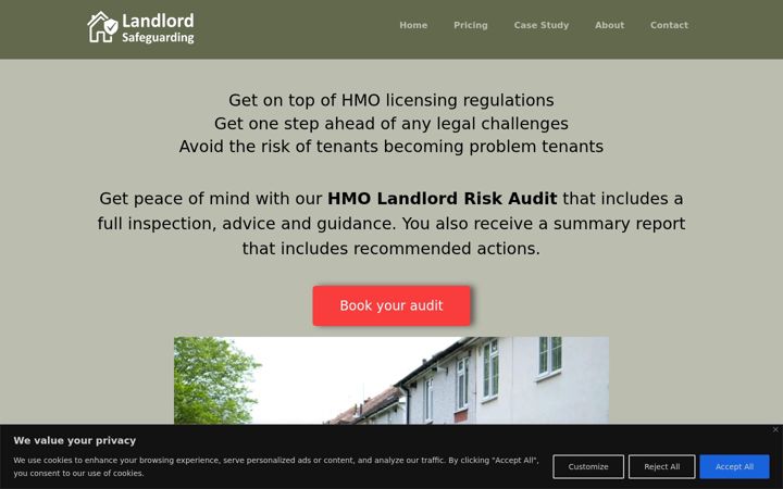 Screenshot of hmolandlordsafeguardingservice.co.uk