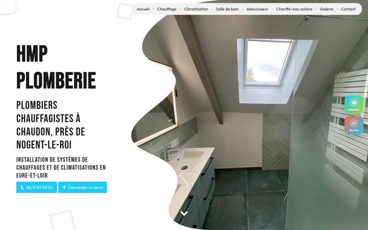 Screenshot of hmp-plomberie.fr