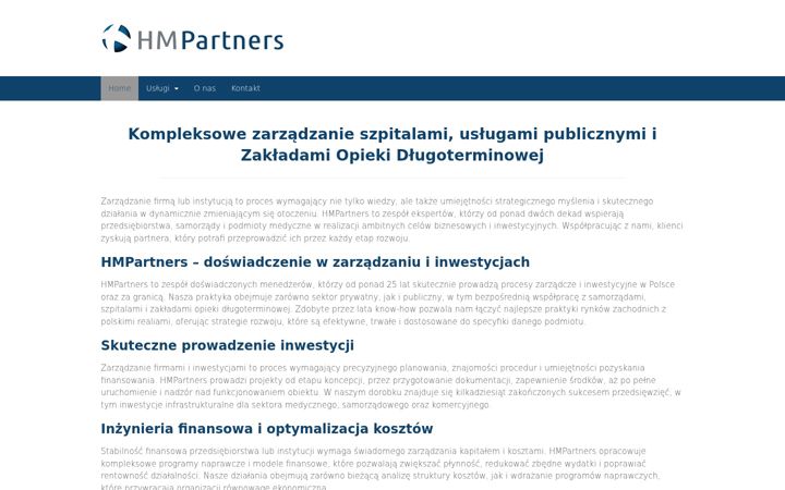 Screenshot of hmpartners.pl