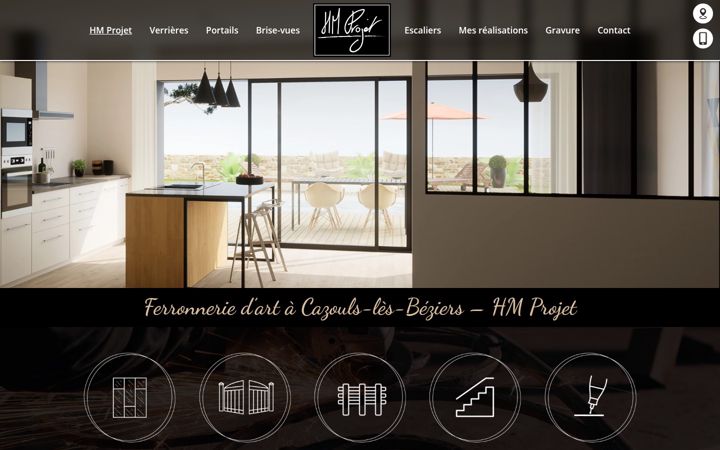 Screenshot of hmprojet.fr