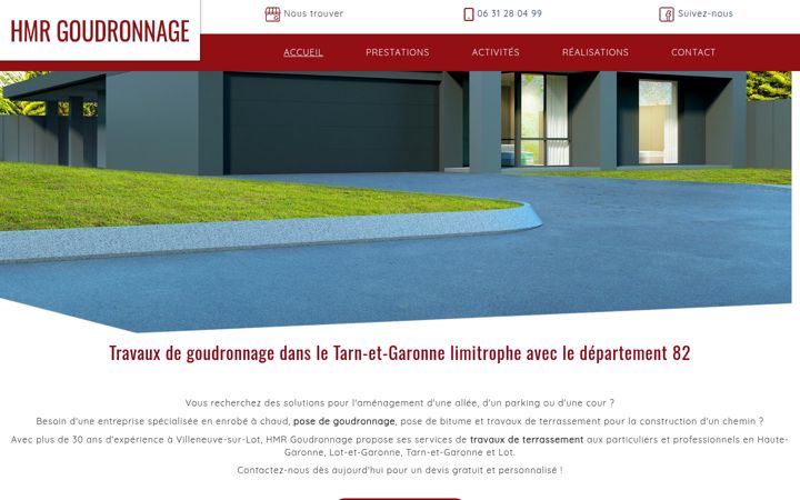 Screenshot of hmr-goudronnage.com