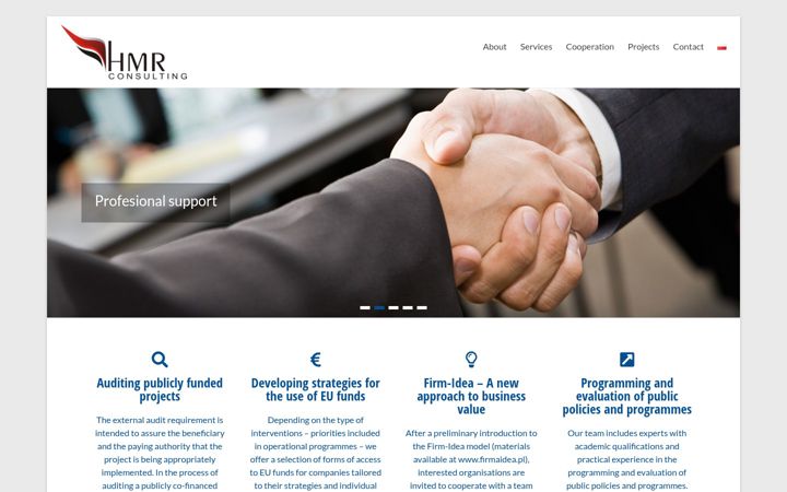 Screenshot of hmrconsulting.pl