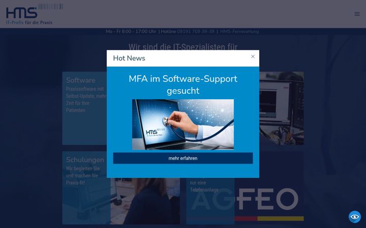 Screenshot of hms-gmbh.de
