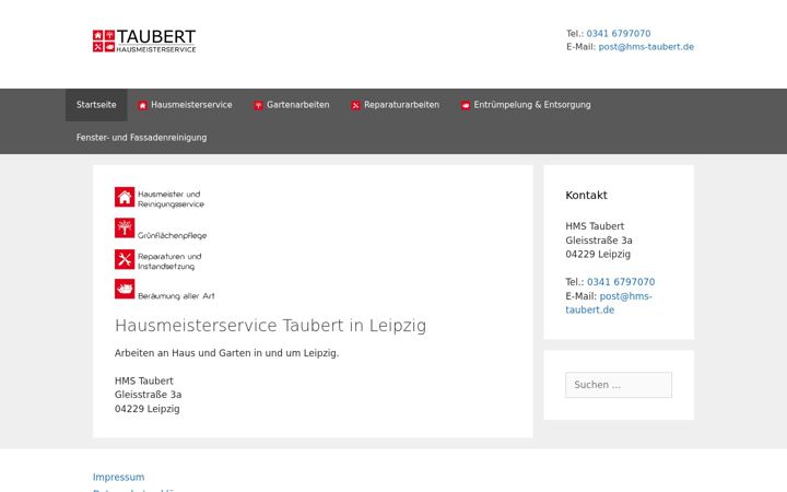 Screenshot of hms-taubert.de